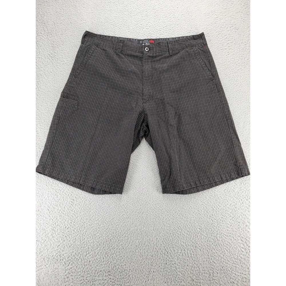 Rawlings‎ Shorts Mens 40 Black Plaid Outdoor Performance Sports Casual